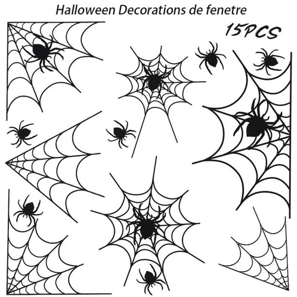 Halloween Spider Web Home Decor Car Truck Window Decal Sticker